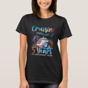 T-shirt Croisière à travers 5 ans Croisière du 5e annivers