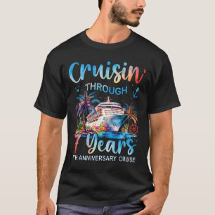 T-shirt Croisière à travers 7 ans 7e anniversaire de crois