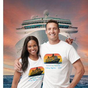 T-shirt  Croisière adorable ensemble vacances en famille P