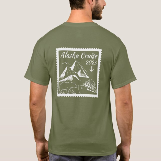 T-shirt Croisière Alaska 2023 croisière famille 2 côté (Dos)