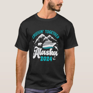 T-shirt Croisière Alaska 2024 Hommes de famille jumelée Fe