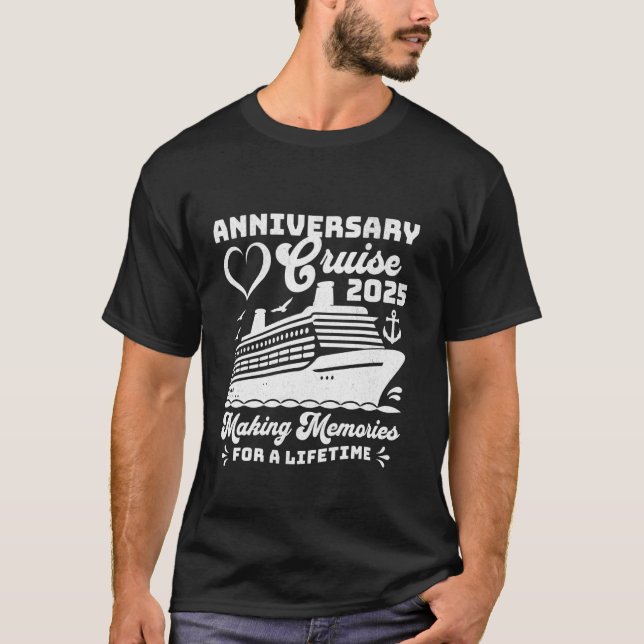 T-shirt Croisière Anniversaire 2025 Groupe Couples Corresp (Devant)