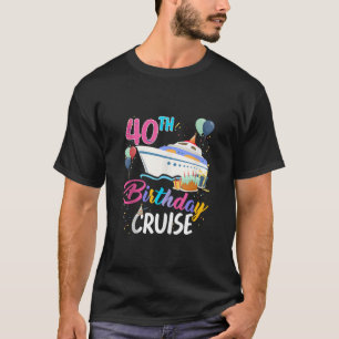 T-shirt Croisière Anniversaire 40 Ans Voyage 2024 B Journé