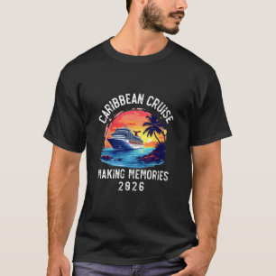 T-shirt Croisière Caraïbes 2026 Souvenir Famille Correspon