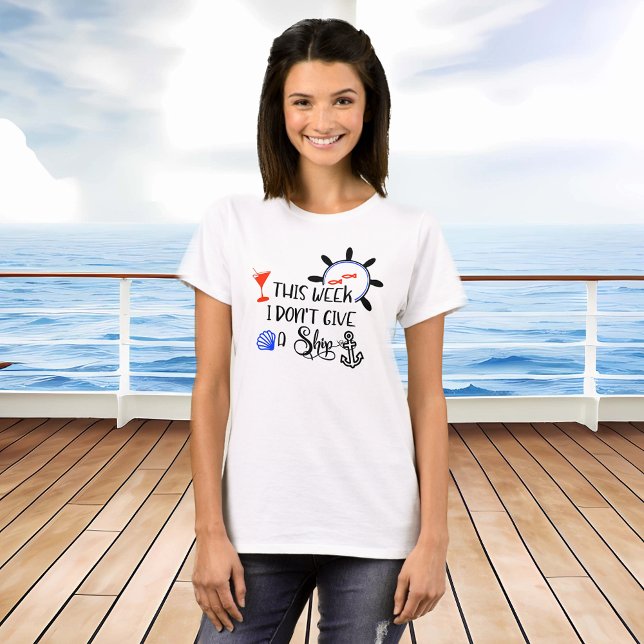 T-shirt Croisière Cette semaine je ne donne pas de bateau  (Créateur téléchargé)