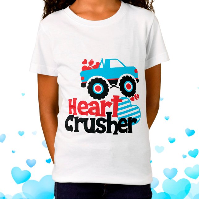 T-Shirt Croisière Coeur de Camion Monster bleu Valentine (Créateur téléchargé)