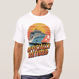 T-shirt Croisière Coucher de Soleil Officiellement à la Re