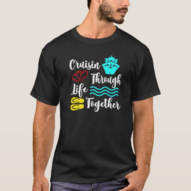 T-shirt Croisière Couples T Idéal Pour Les Nouveaux Mariés (Devant)