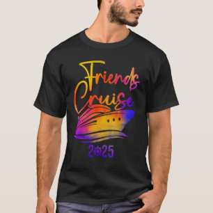 T-shirt croisiere d'amis 2025 voyage de vacances croisière