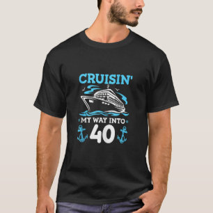 T-shirt Croisière d'anniversaire 40e croisière d'Anniversa