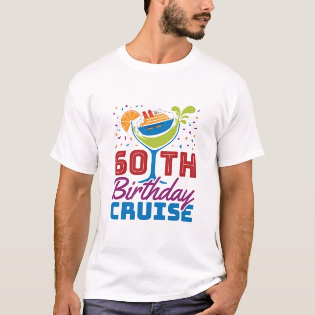 T-shirt Croisière d'anniversaire 60e Croisière de 60 ans (Devant)