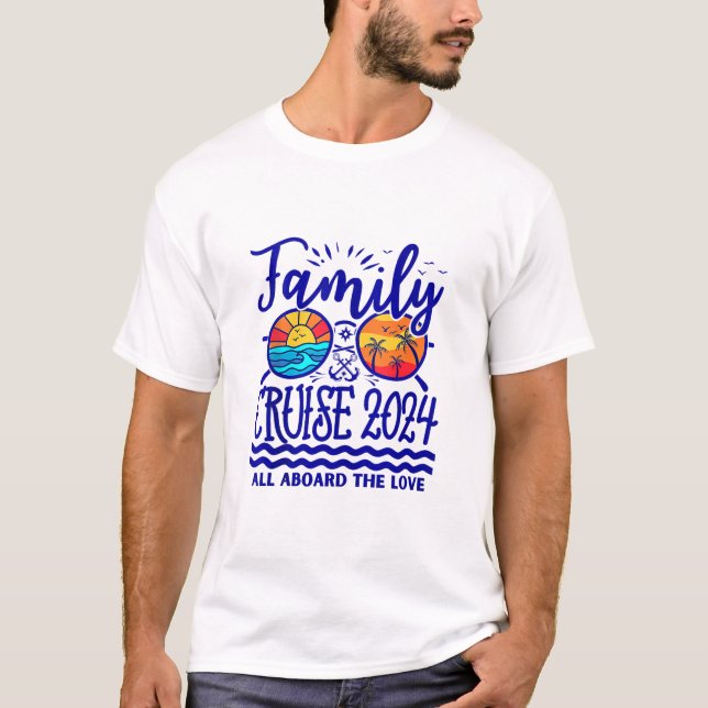 T-shirt Croisière d'anniversaire en famille (Devant)
