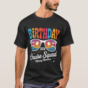 T-shirt croisière d'anniversaire équipage de la famille de