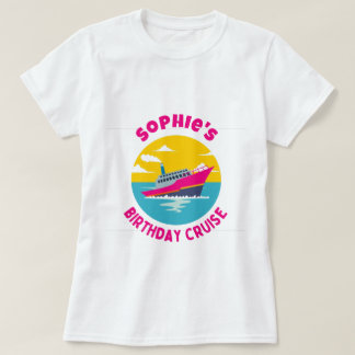 T-shirt Croisière d'anniversaire personnalisée