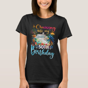 T-shirt Croisière dans mon 50e anniversaire croisière en f
