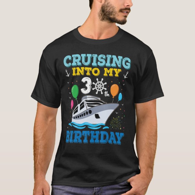 T-shirt Croisière dans mon escouade de croisière de 30e an (Devant)