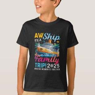 T-shirt Croisière de correspondance familiale Aw Navire C'