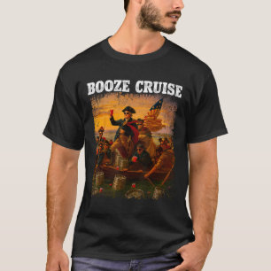 T-shirt Croisière de George Washington avec des tasses rou