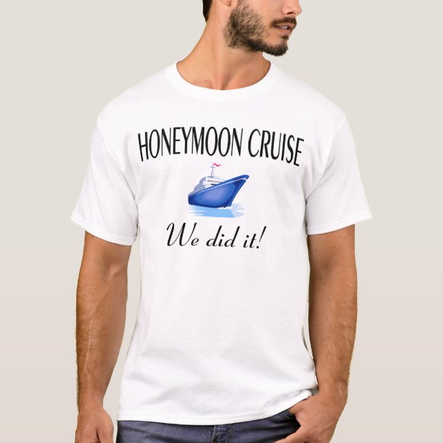 T-shirt Croisière de lune de miel (Devant)