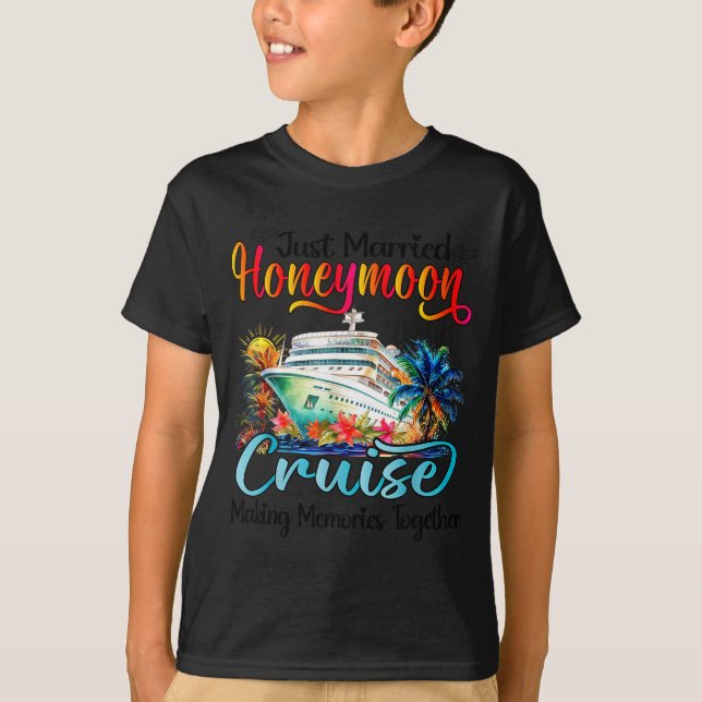 T-shirt Croisière de lune de miel 2026 Graphisme juste mar (Devant)