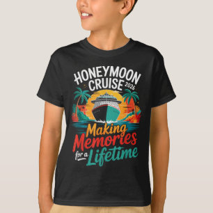 T-shirt Croisière de lune de miel 2026 Nouveaux mariés Cou