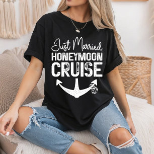T-shirt Croisière de lune de miel pour jeunes mariés Bague