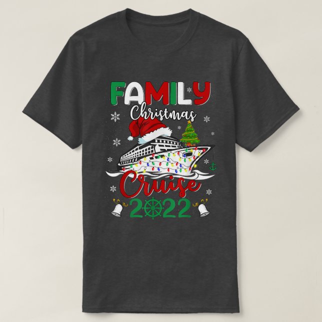 T-shirt Croisière de Noël en famille 2022 Croisière Escoua (Design devant)