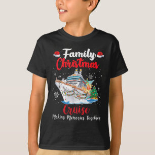 T-shirt Croisière de Noël en famille Joyeux Noël en bateau