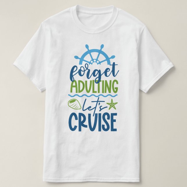 T-shirt Croisière de nom personnalisé (Design devant)