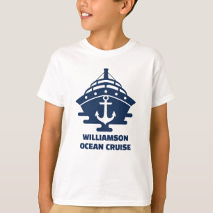 T-shirt Croisière de plage personnalisée, ancre nautique,