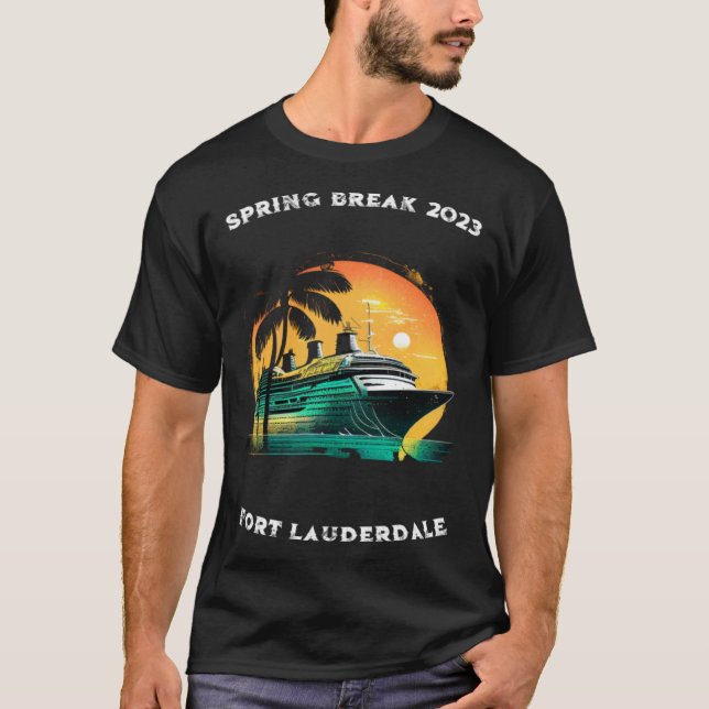 T-shirt Croisière de printemps Fort Lauderdale Floride 202 (Devant)