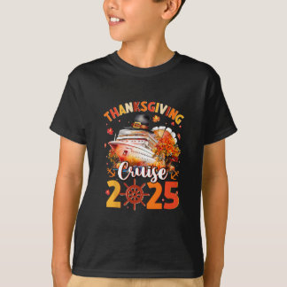 T-shirt Croisière de Thanksgiving 2025 Dinde drôle Citroui