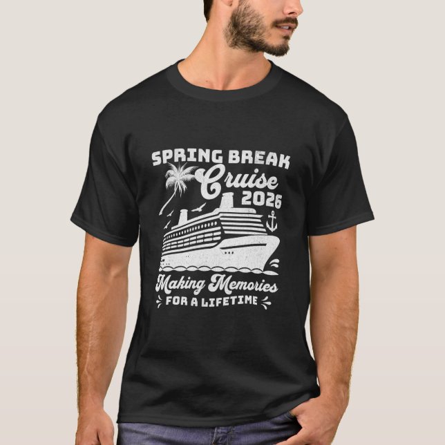 T-shirt Croisière de vacances de printemps 2026 pour group (Devant)