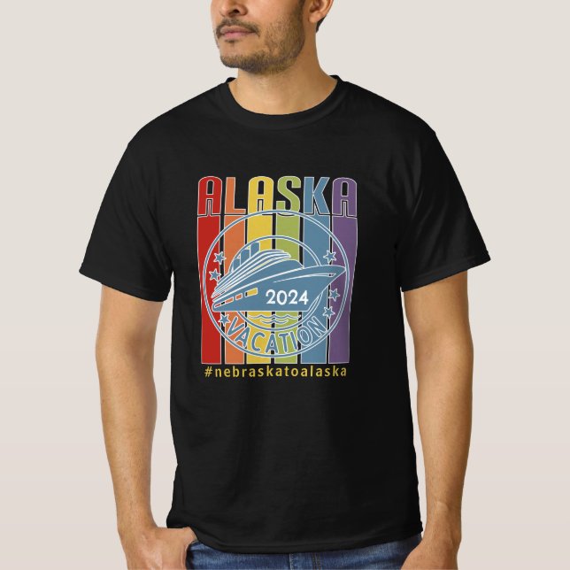 T-shirt Croisière de voyage du groupe Alaska (Devant)