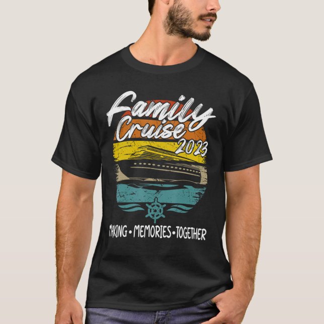 T-shirt Croisière d'été pour la famille du voyage en batea (Devant)