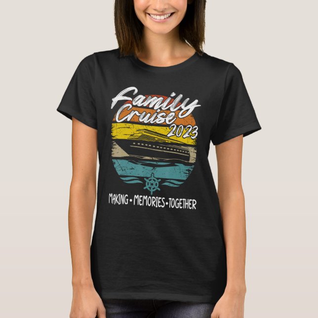 T-shirt Croisière d'été pour la famille du voyage en batea (Devant)