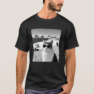 T-shirt Croisière drôle de vacances antarctique chat porta