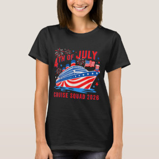 T-shirt Croisière drôle du 4 juillet équipe 2026 été