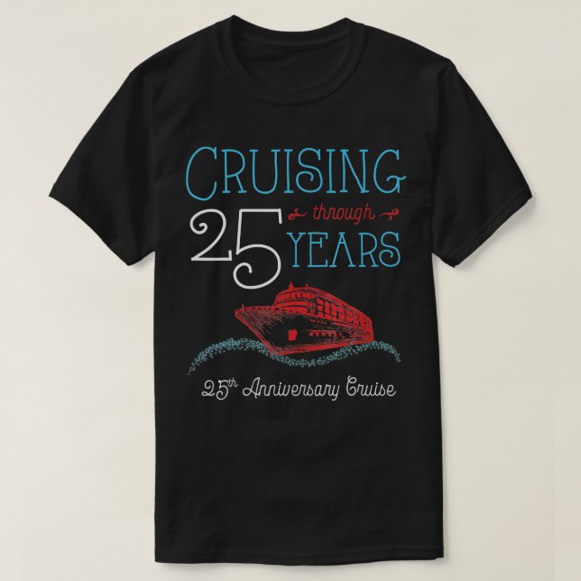 T-shirt Croisière du 25e anniversaire Son et ses jumeaux C (Design devant)