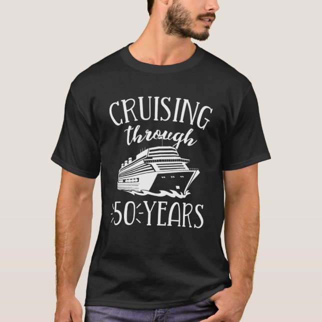 T-shirt Croisière du 50e anniversaire Son Match de Vacance (Devant)