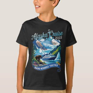 T-shirt Croisière en Alaska 2025 pour la famille, les amis