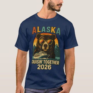 T-shirt Croisière en Alaska 2026 Vacances en famille entre
