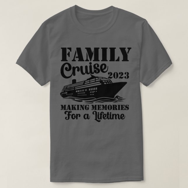 T-shirt Croisière en famille 2023 Vacation Funny Party Tri (Design devant)