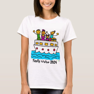 T-shirt Croisière en famille 2024 - Aventure de la jeune f