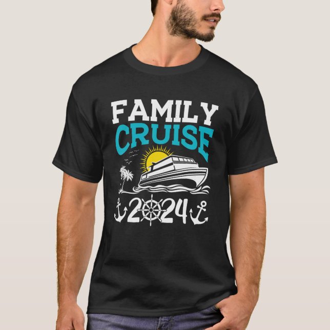 T-shirt Croisière en famille 2024 Faire des souvenirs ense (Devant)