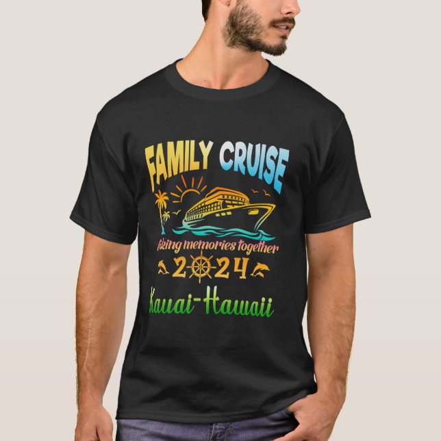 T-shirt Croisière en famille 2024 Kauai Hawaii Voyage de v (Devant)