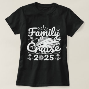 T-shirt Croisière en famille 2025 Cool Funny Voyage en fam