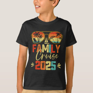T-shirt Croisière en famille 2025 Plage Correspondant vaca