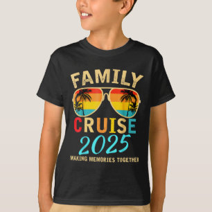 T-shirt Croisière en famille 2025 Plage Correspondant vaca