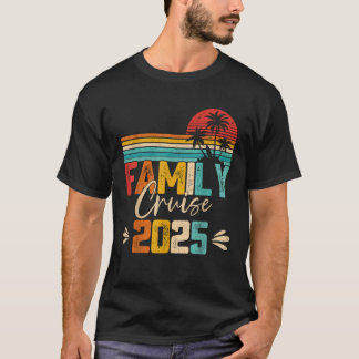 T-shirt Croisière en famille 2025 Plage Correspondant vaca